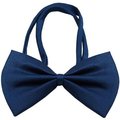 Unconditional Love Plain Navy Blue Bow Tie UN742903